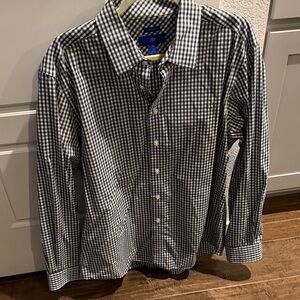 Egara Black and White Checkered Shirt